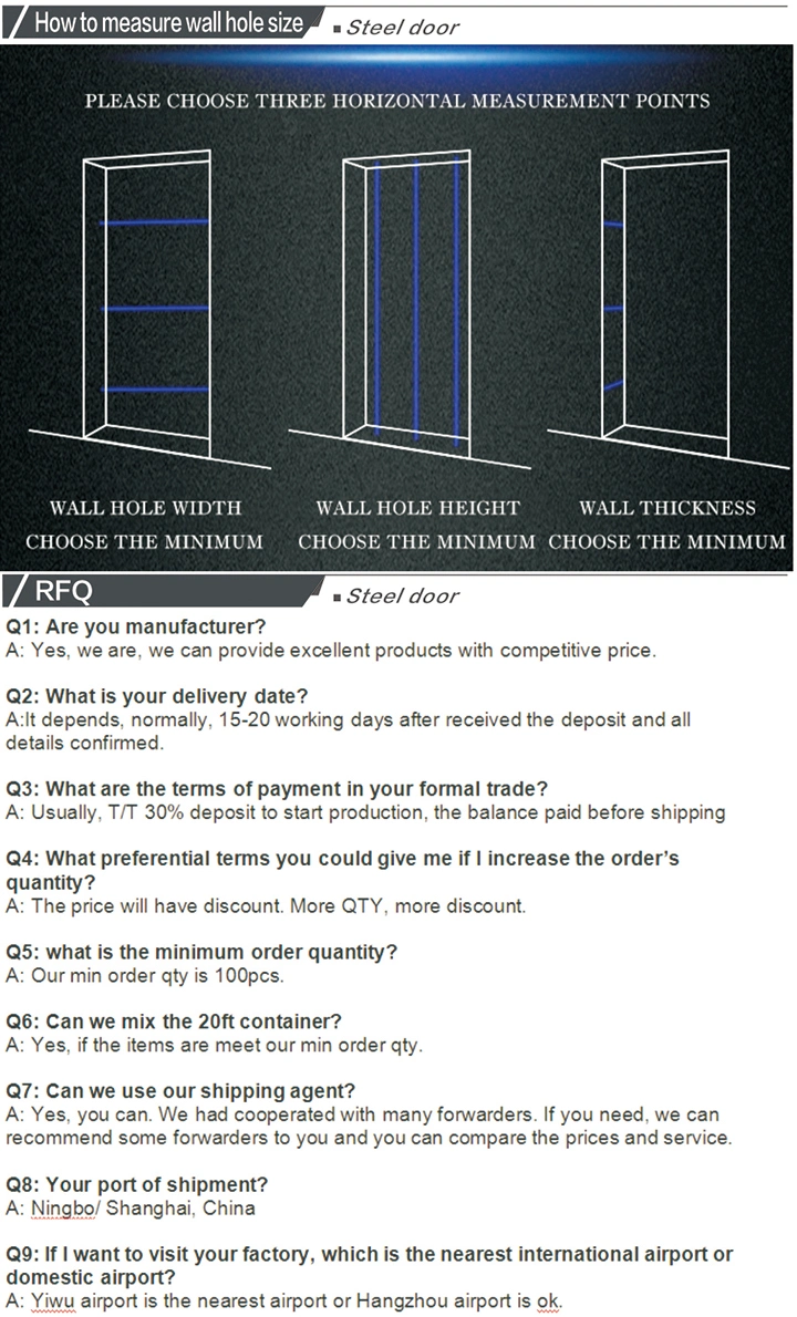 Exterior Door/Entry Door/Steel Security Door