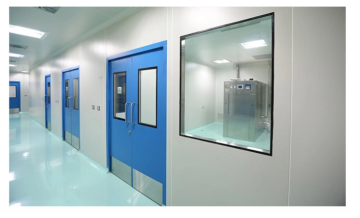 GMP 304 Stainless Metal Iron Galvanized Steel Hygiene Clean Room Flush Swing Entry Fire Security Doors for Interior/Food/Hospital/Pharmaceutical/Laboratory