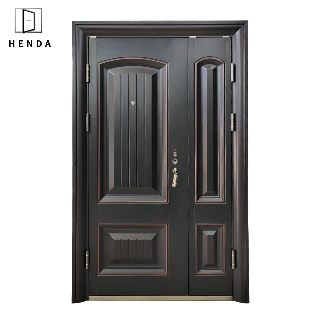 Africa Villa House Front Copper Door Exterior Single or Double Open Security Main Doors Design