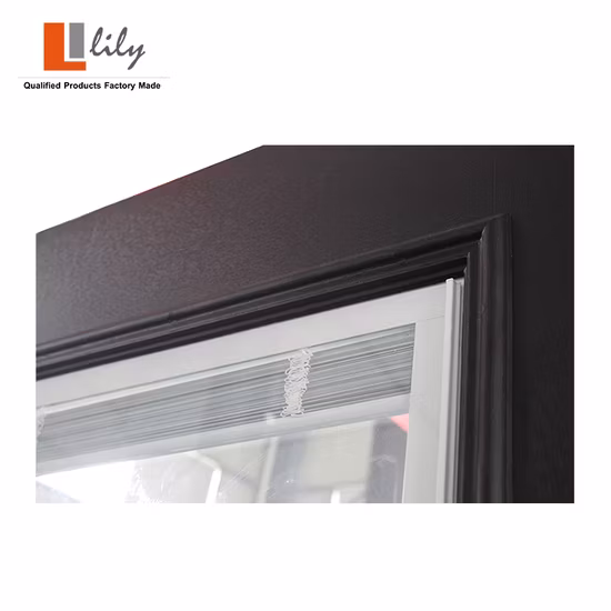 Porte intérieure coulissante en PVC en verre affleurant composite en bois massif WPC